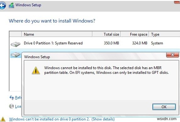 MBR2GPT:Windows 10에서 MBR을 GPT 디스크로 변환 