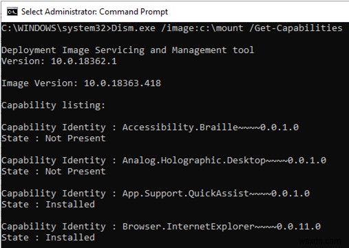 Windows 10 설치 이미지(WIM 파일)에서 기본 제공 앱, 기능 및 에디션을 제거하는 방법은 무엇입니까? 