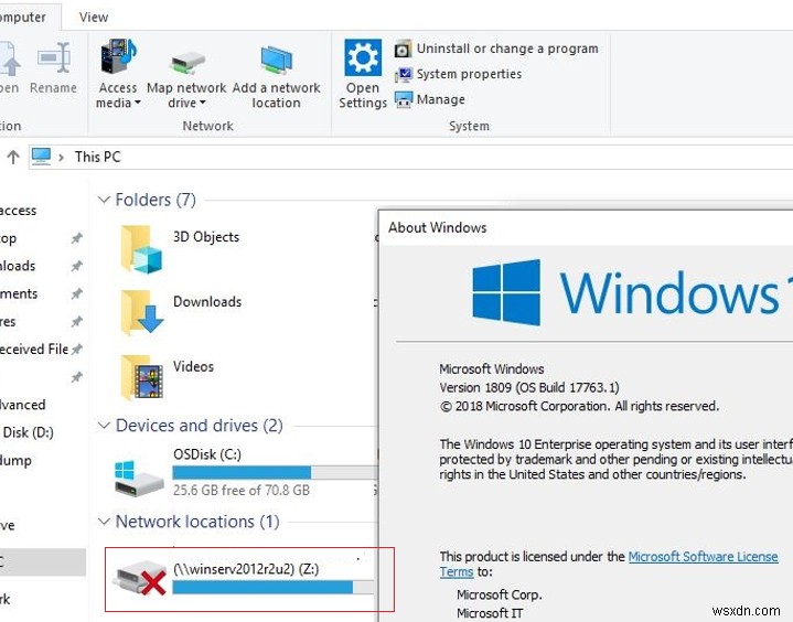 Windows 10에서 매핑된 모든 네트워크 드라이브를 다시 연결할 수 없음 