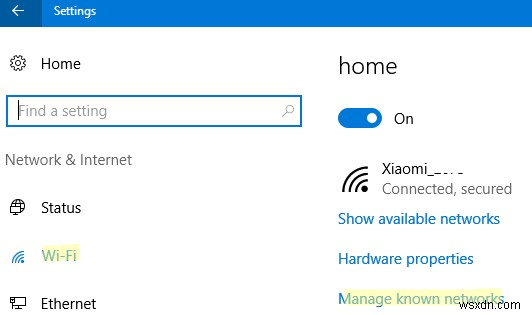 Windows 10에서 저장된 Wi-Fi 비밀번호 보기 