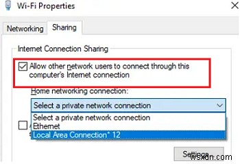 Windows 10에서 재부팅 후 인터넷 연결 공유(ICS) 작동이 중지됨 