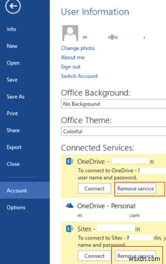 Office 365/2019/2016 오류:조직의 다른 계정이 이미 컴퓨터에 로그인되어 있습니다. 