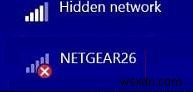 Windows 8에서 사용 가능한 WiFi 네트워크 필터링 