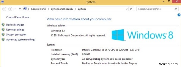 32비트 Windows 8(x86)에서 4GB 이상의 RAM에 액세스 