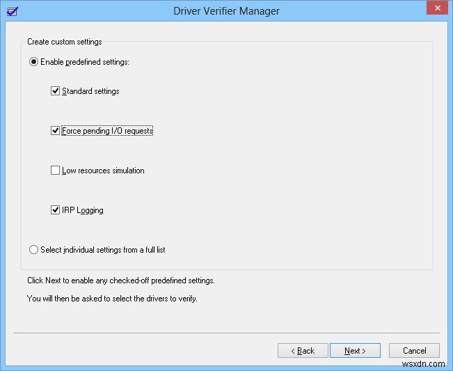 Driver Verifier:Windows 드라이버 문제를 해결하고 식별하는 방법 