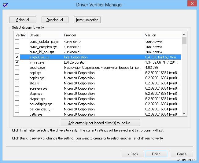 Driver Verifier:Windows 드라이버 문제를 해결하고 식별하는 방법 