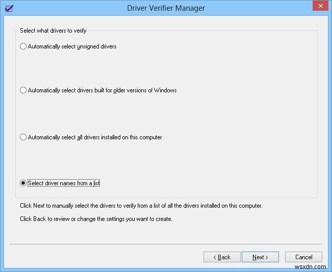 Driver Verifier:Windows 드라이버 문제를 해결하고 식별하는 방법 