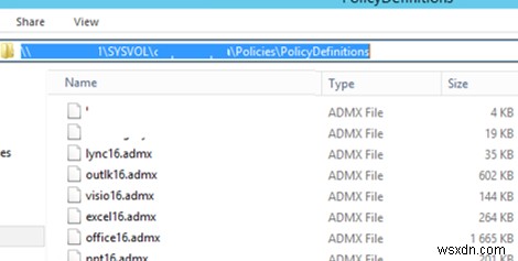 MS Office 그룹 정책 관리 템플릿(ADMX) 설치 