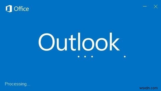 Outlook 2016:응답하지 않음, 로드 중 또는 이메일 수신 중단 