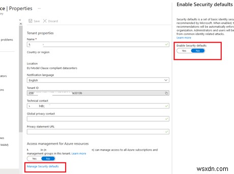 Microsoft 365에 대한 최신 또는 기본 인증 활성화 