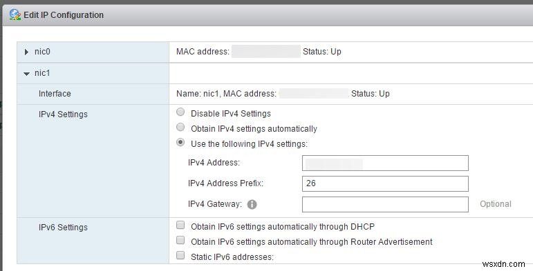 VCSA(vCenter Server Appliance)에 두 번째 NIC를 추가하는 방법 