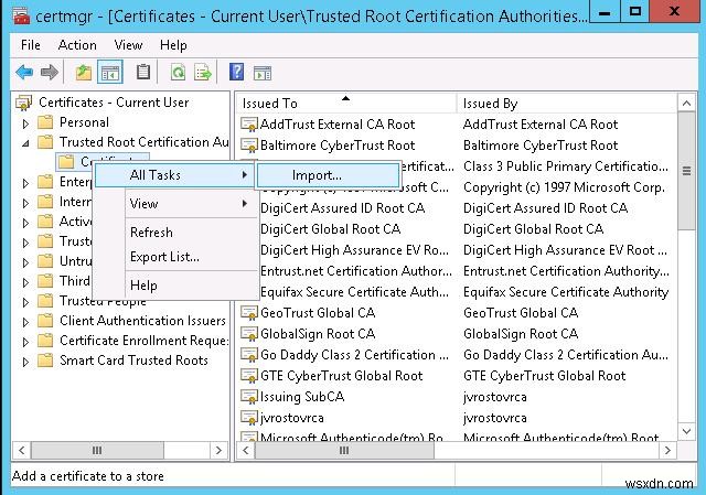 VMWare vCenter 자체 서명 인증서 경고 제거 