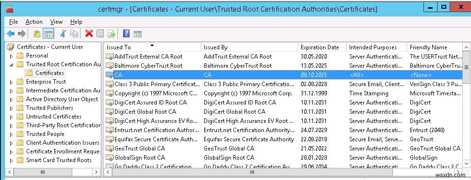 VMWare vCenter 자체 서명 인증서 경고 제거 