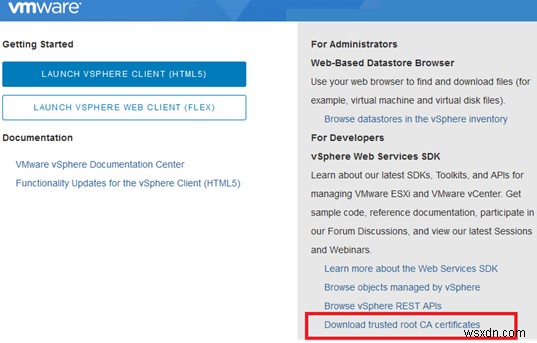 VMWare vSphere:데이터 저장소에 파일 업로드 실패 