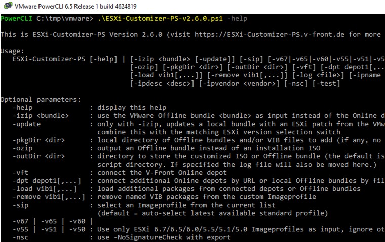 VMWare ESXi 6.7 ISO 이미지에 타사 드라이버 추가 