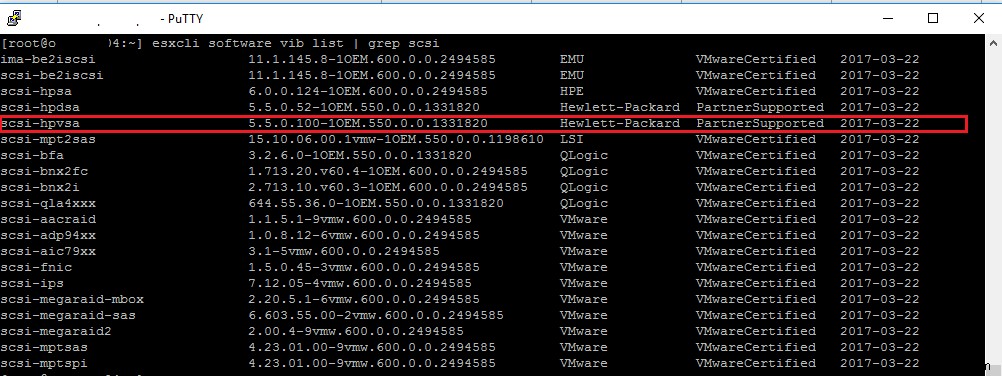 ESXi:HPE Gen8의 느린 디스크 성능 