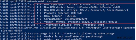 VMWare ESXi에서 가상 시스템으로 USB 장치 패스스루 구성 