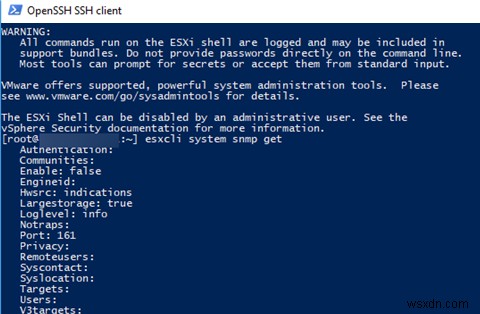 VMWare ESXi 호스트에서 SNMP를 활성화하고 구성하는 방법은 무엇입니까? 