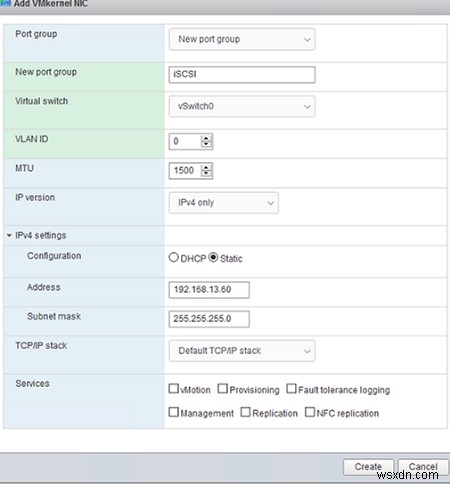 VMware ESXi에서 iSCSI 데이터 저장소(LUN) 구성 