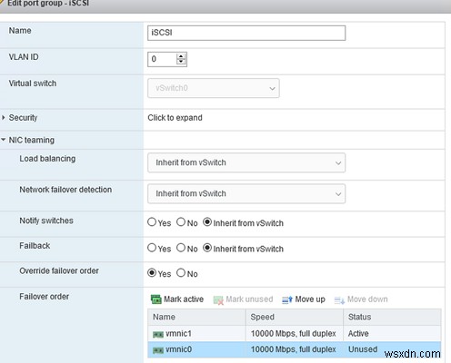 VMware ESXi에서 iSCSI 데이터 저장소(LUN) 구성 