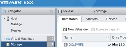 VMware ESXi에서 iSCSI 데이터 저장소(LUN) 구성 