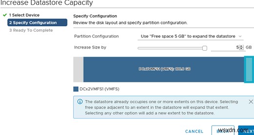 VMware ESXi(vSphere)에서 VMFS 데이터 저장소 용량 늘리기 