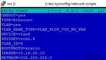 CentOS/Fedora/RHEL에 VLAN 인터페이스 추가 