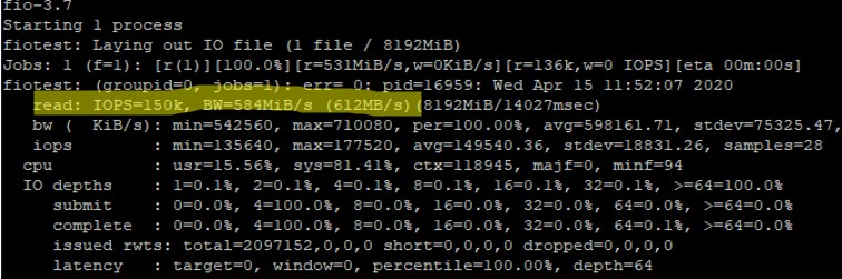 Linux에서 디스크 성능(IOPS 및 대기 시간)을 확인하는 방법은 무엇입니까? 