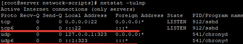 RHEL/CentOS에서 네트워크 설정 구성 