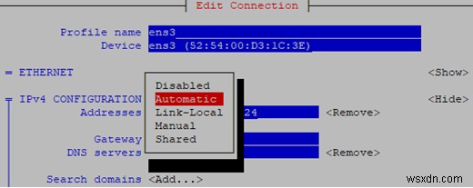 RHEL/CentOS에서 네트워크 설정 구성 