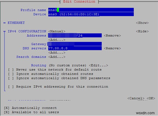 RHEL/CentOS에서 네트워크 설정 구성 