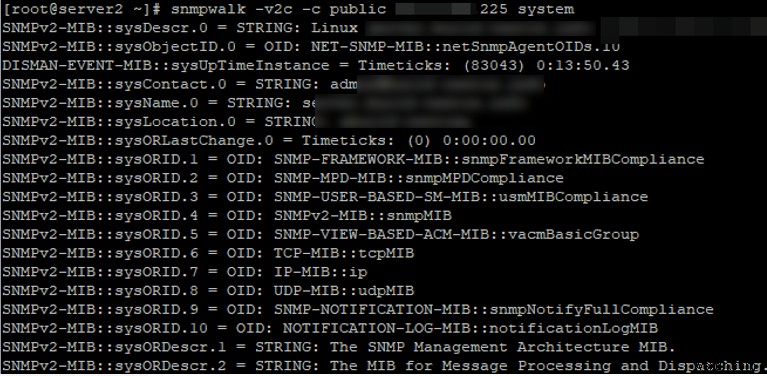 RHEL/CentOS/Fedor에 SNMP 설치 및 구성 