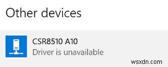 수정됨:Windows 10/11에서 CSR8510 A10 드라이버를 사용할 수 없음 오류 