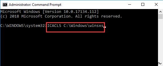Windows 리소스 보호가 요청한 작업을 수행할 수 없음 Windows 10 