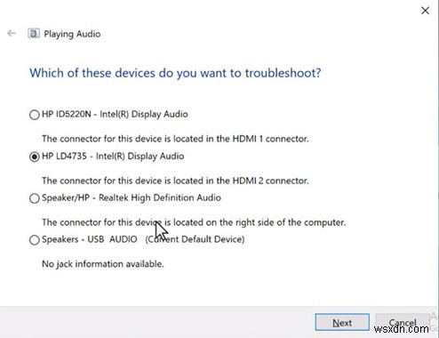 수정됨:재생 장치 Windows 10의 Skype 통화 실패 문제 