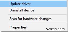 해결됨:Wea 수정할 수 없는 오류 BSOD Windows 10 