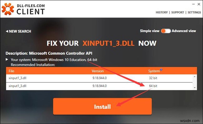Windows 10에서 Xinput1_3.dll이 없거나 찾을 수 없음 수정 