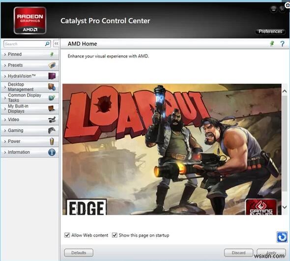 수정됨:AMD Catalyst Control Center를 Windows 10으로 시작할 수 없음 