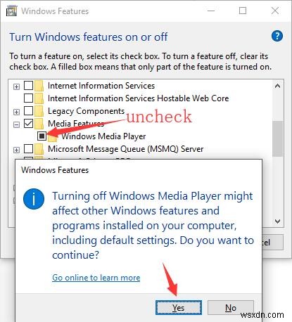Windows 10에서 Windows Media Player를 제거하고 다시 설치하는 방법 