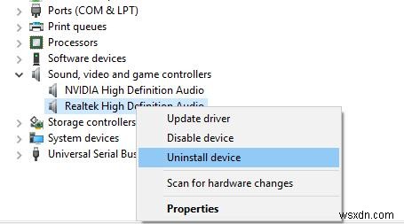 Windows 10에서 고화질 오디오 장치 코드 10 오류 수정 