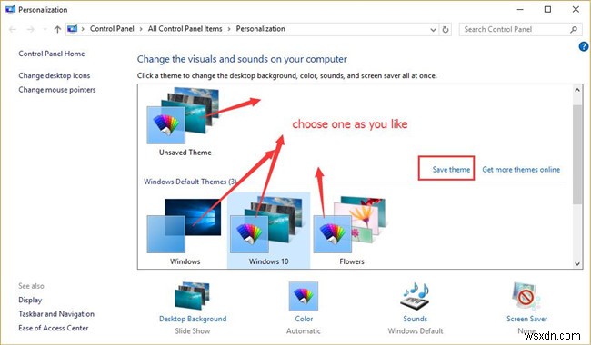 Windows 10에서 테마를 다운로드, 설치 및 변경하는 방법 