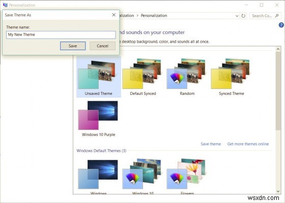Windows 10에서 테마를 다운로드, 설치 및 변경하는 방법 