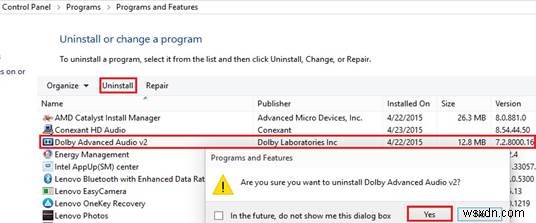 해결:Windows 10에서 Dolby 오디오 드라이버를 시작할 수 없음 
