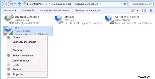 Windows 10에서 WIFI 연결 오류를 수정하는 방법 