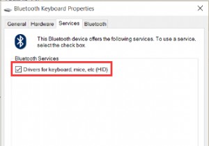 Windows 10에서 블루투스 키보드가 감지되지 않는 문제 수정 