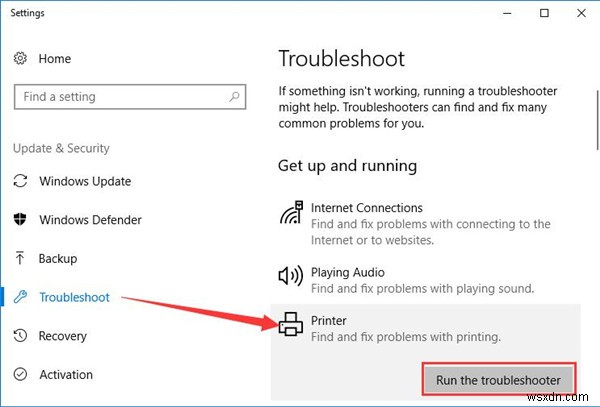 Windows 10에서 프린터가 작동하지 않는 문제 수정 