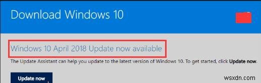 수정됨:Windows 10 4월 업데이트 1803 설치 실패 