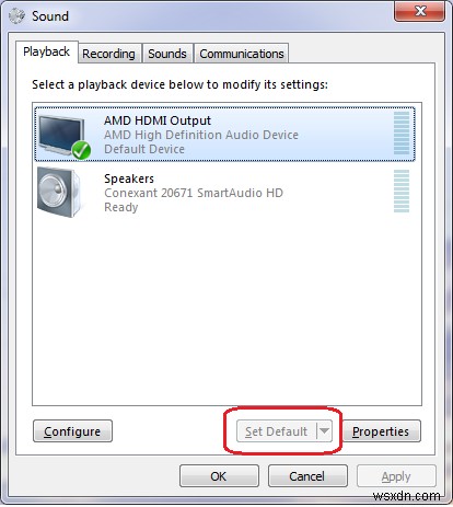 수정됨:Windows 10에서 HDMI 사운드가 작동하지 않음 
