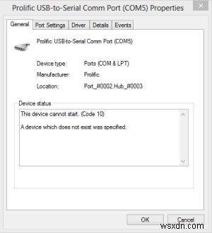 Windows 10/11에서 Prolific USB to Serial Comm Port Driver 오류 수정 