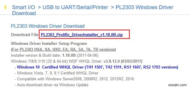 Windows 10/11에서 Prolific USB to Serial Comm Port Driver 오류 수정 